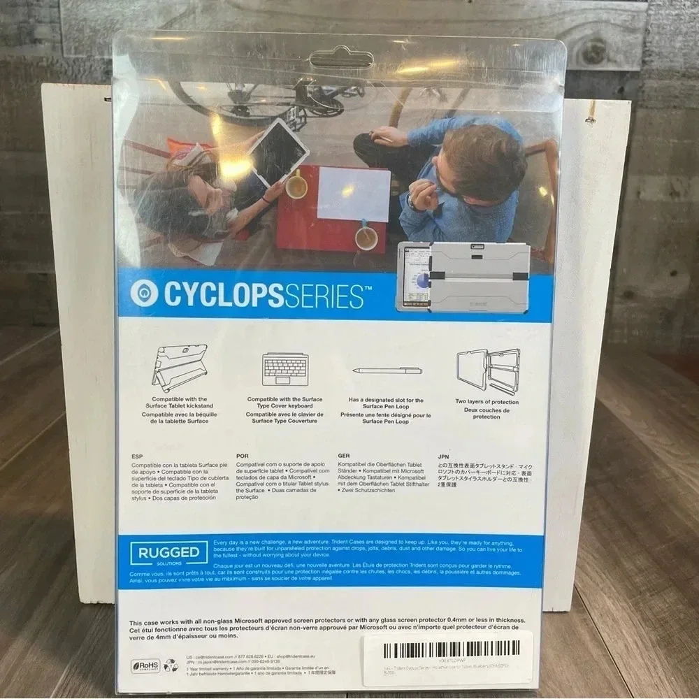 NEW Trident Cyclops Series Surface 3 Blue Heavy duty Case - drop protection